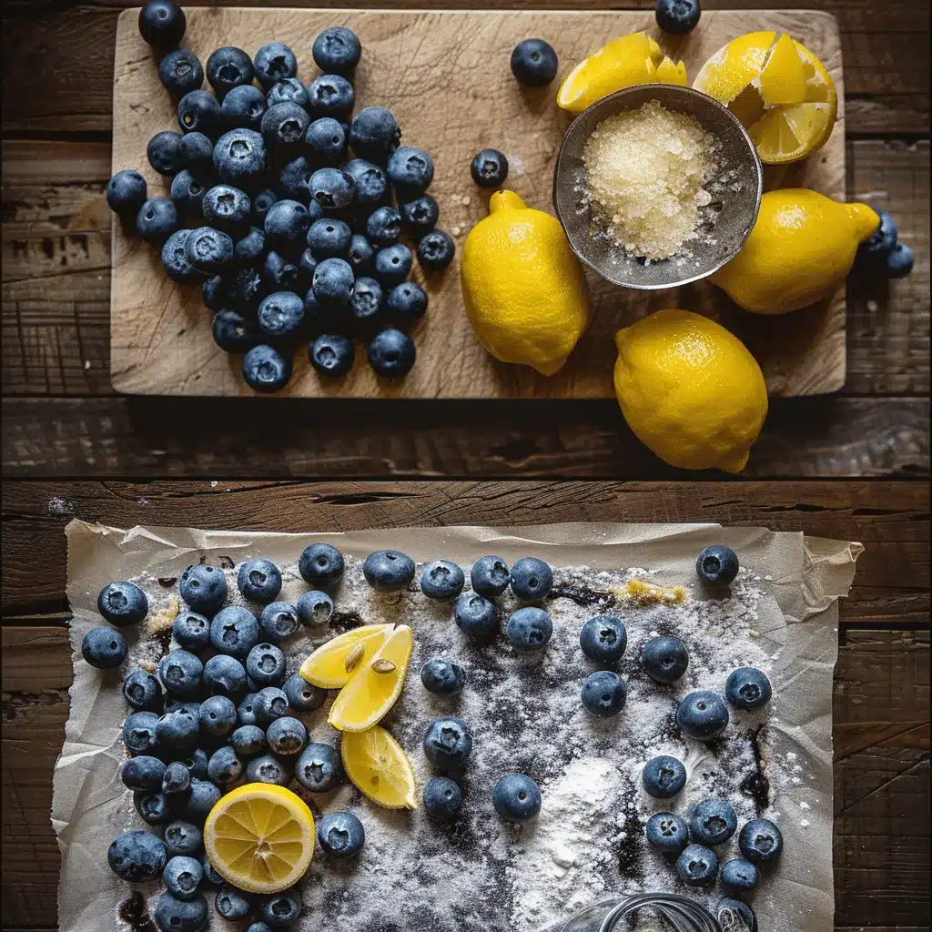Blueberry Lemon Bars preparation steps