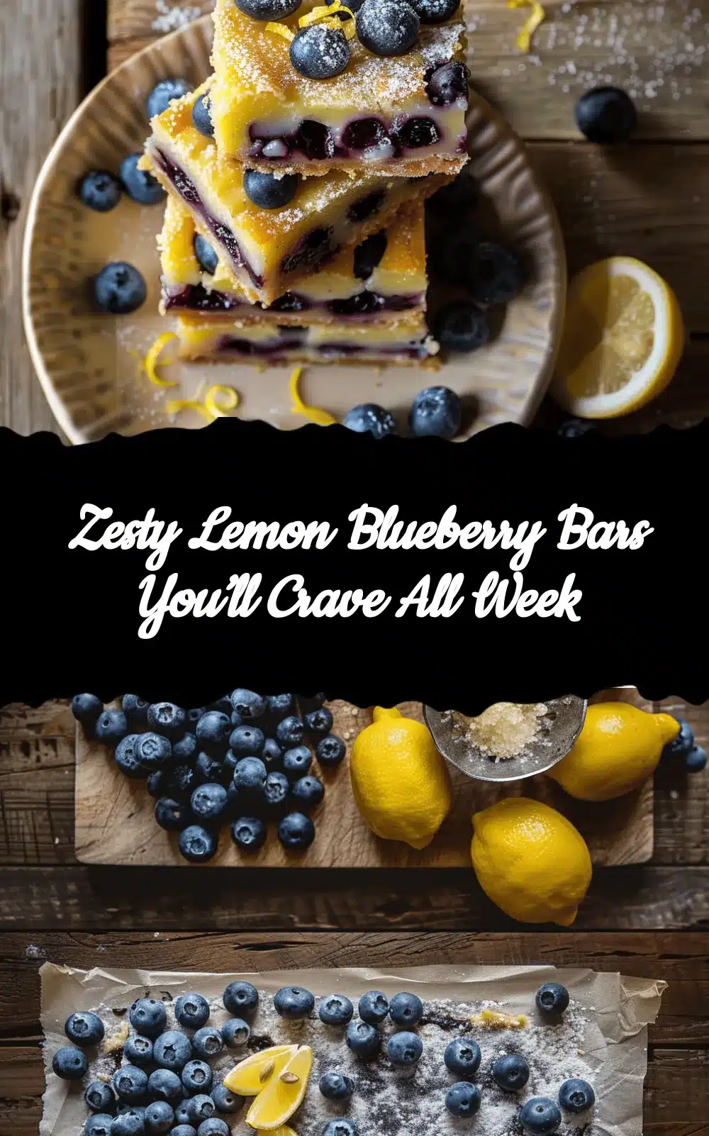 Blueberry Lemon Bars recipe