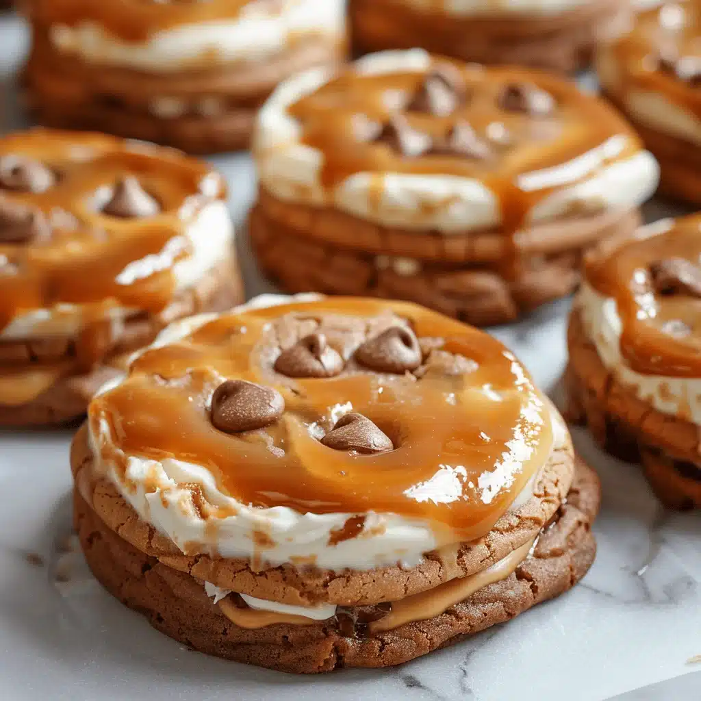 caramel cheesecake cookies - featured image