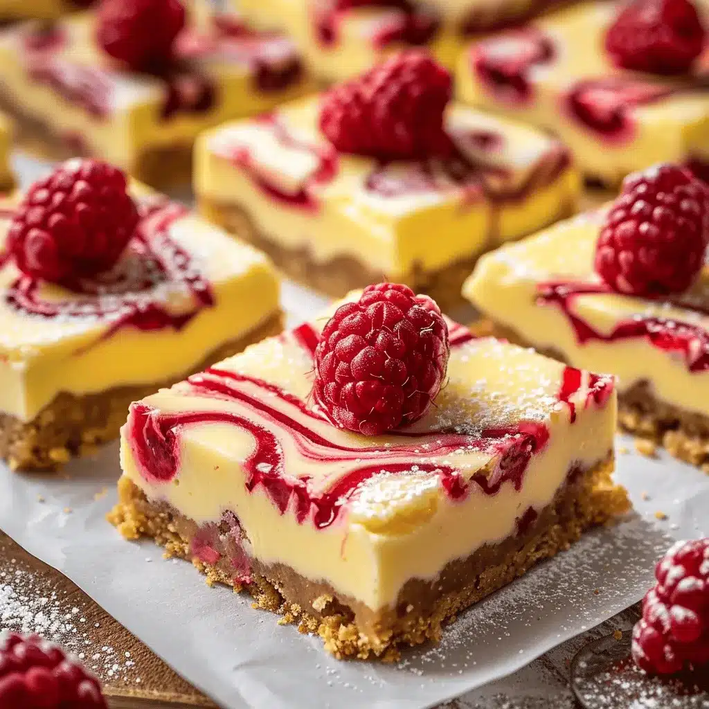Lemon Raspberry Swirl Bars preparation steps