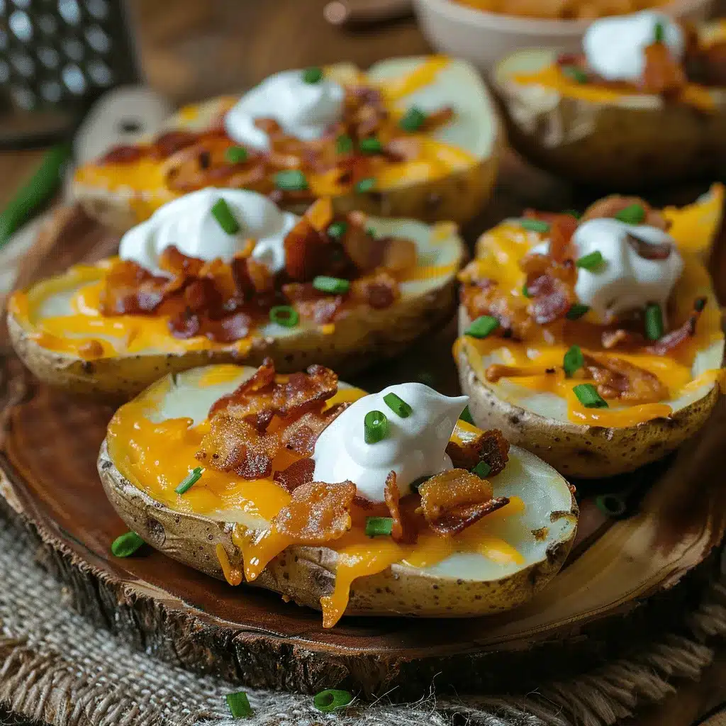 loaded potato skins preparation steps