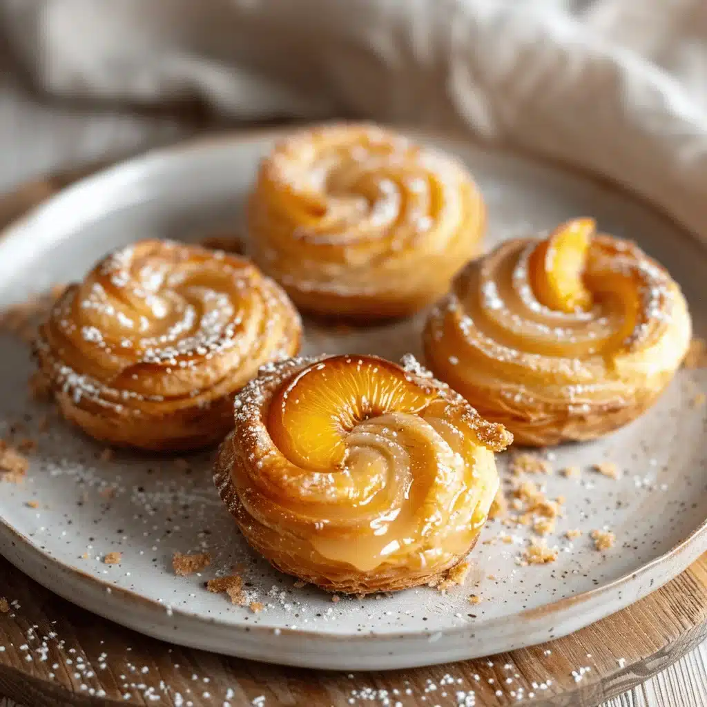 peach pie cruffins - featured image