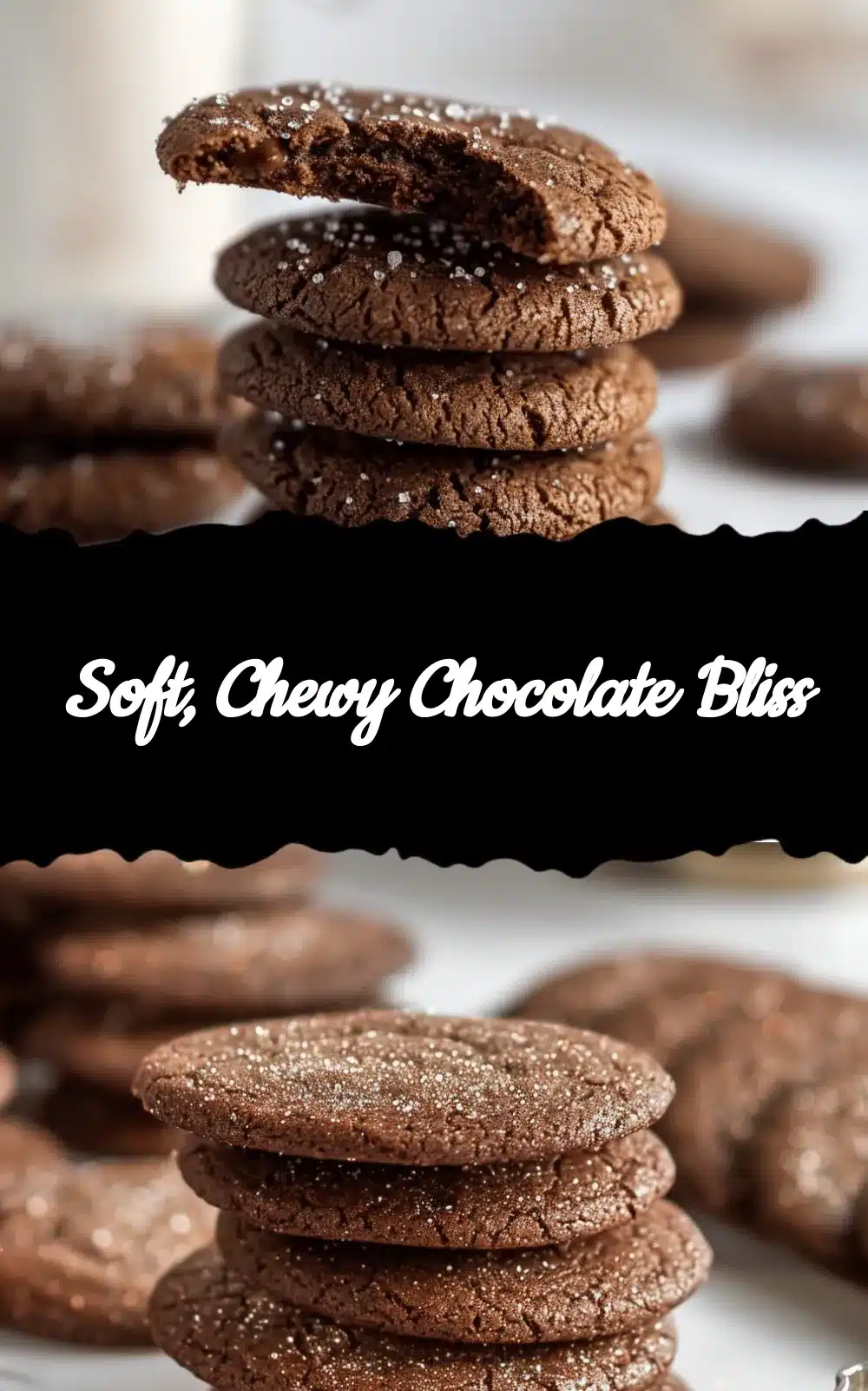 soft and chewy chocolate sugar cookies recipe