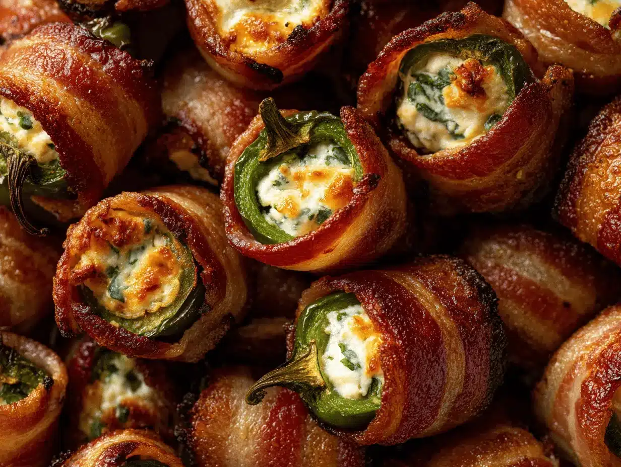 air fryer bacon-wrapped jalapeño popper bites preparation steps