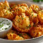 air fryer blooming onion bites - featured image