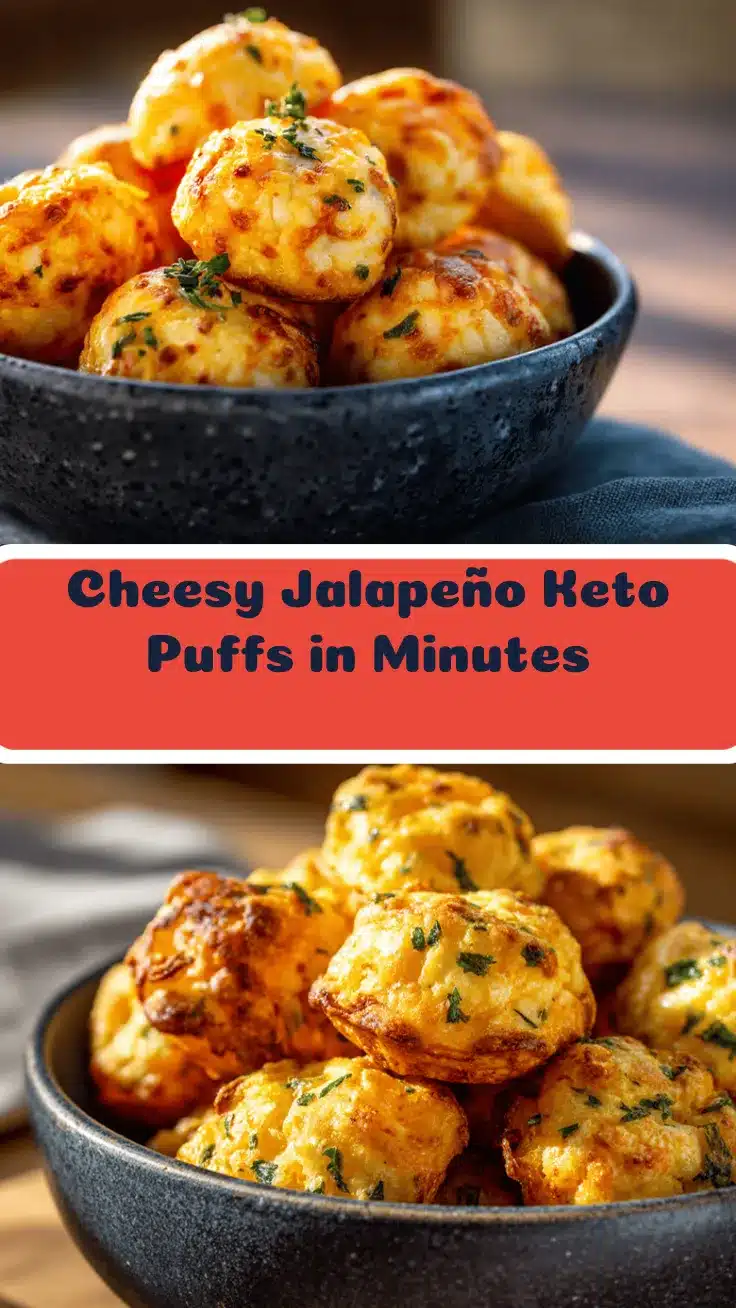 air fryer jalapeño cheddar keto cheese puffs recipe