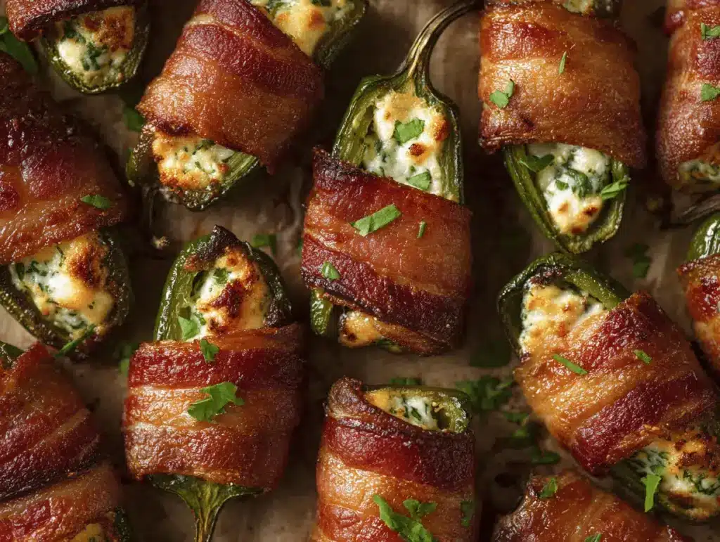 bacon wrapped jalapeño poppers - featured image