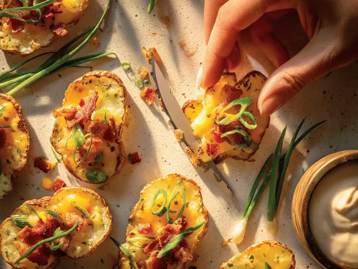 baked potato slices preparation steps