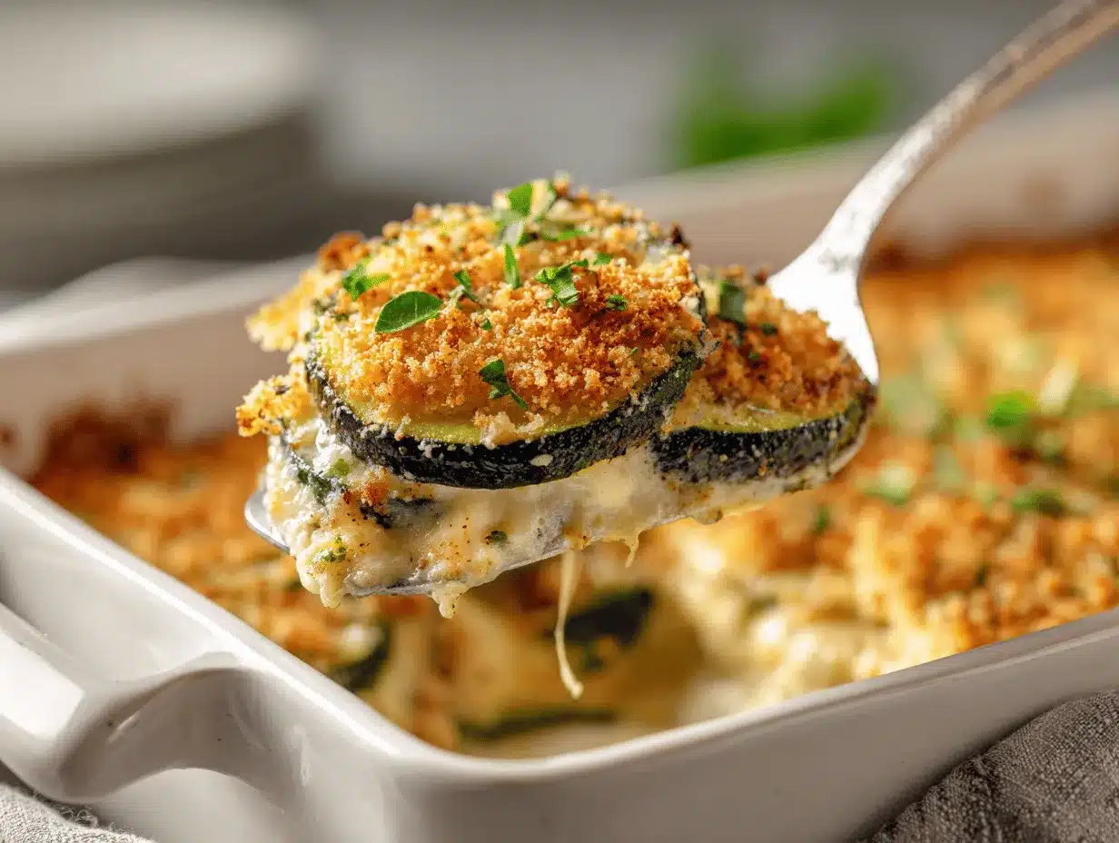 baked zucchini parmesan casserole preparation steps