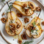 blue cheese stuffed pears - featured image
