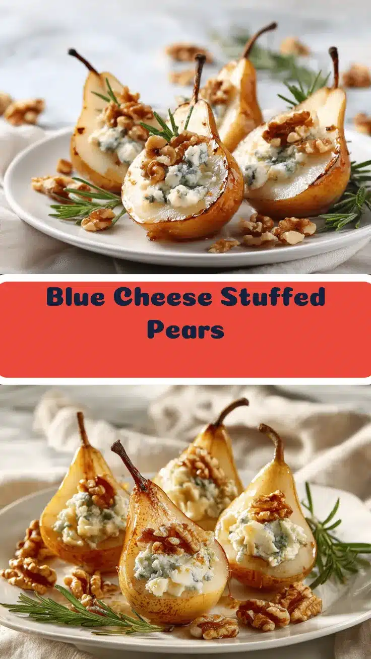 blue cheese stuffed pears recipe