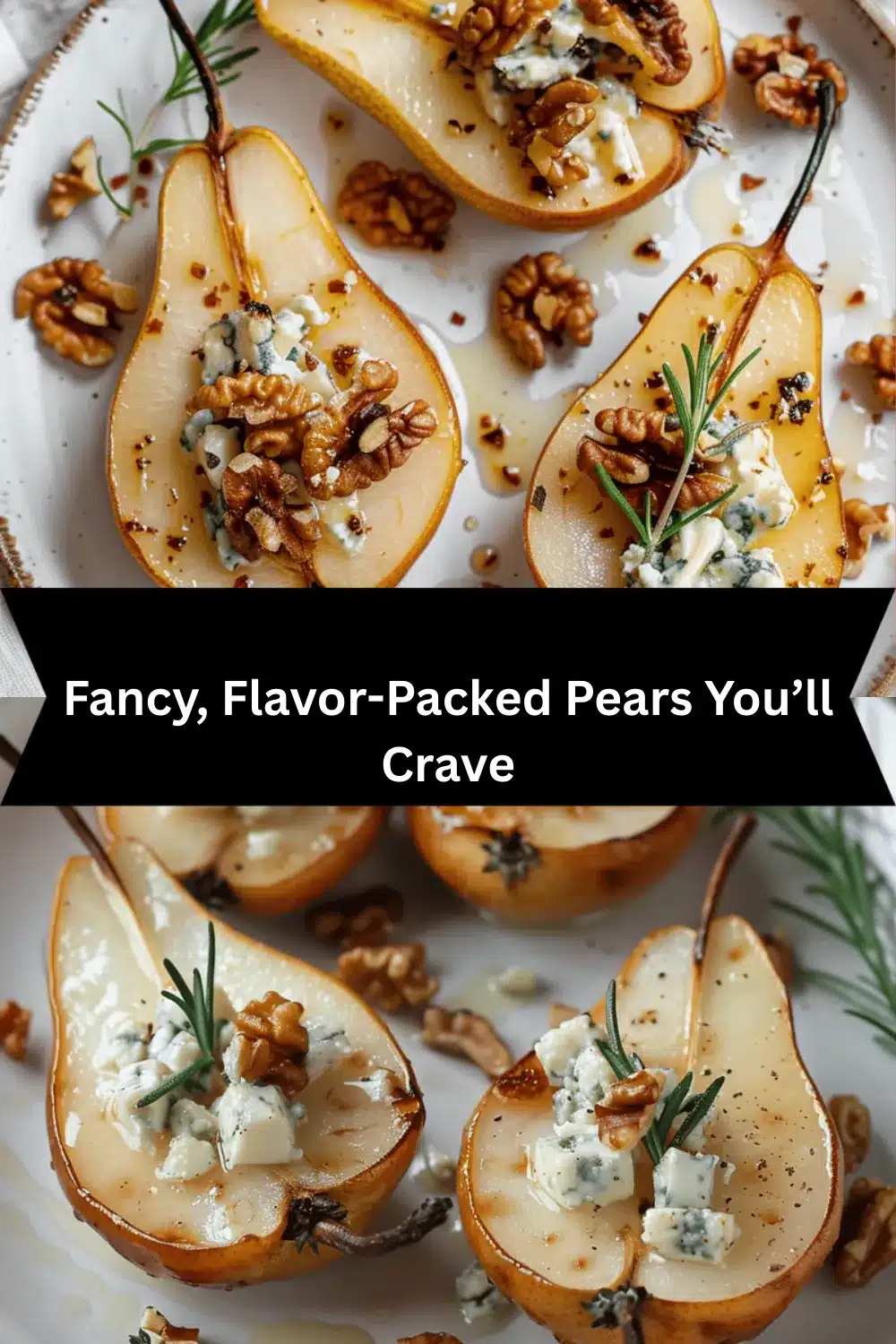 blue cheese stuffed pears recipe
