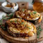 caramelized onion and Brie toast - featured image