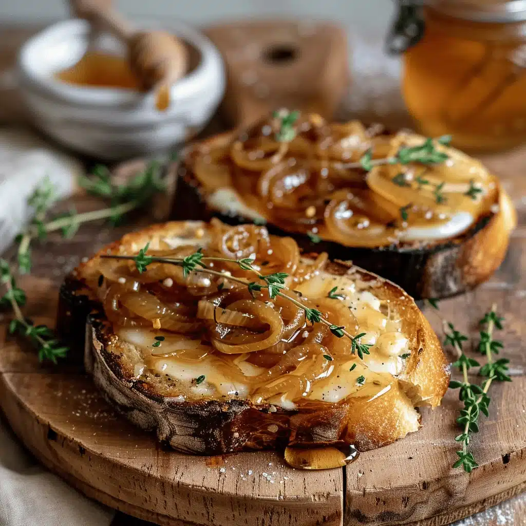 caramelized onion and Brie toast - featured image
