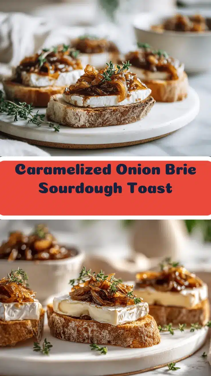 caramelized onion & brie toast recipe