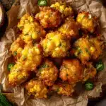 cheddar jalapeño corn fritter bites - featured image