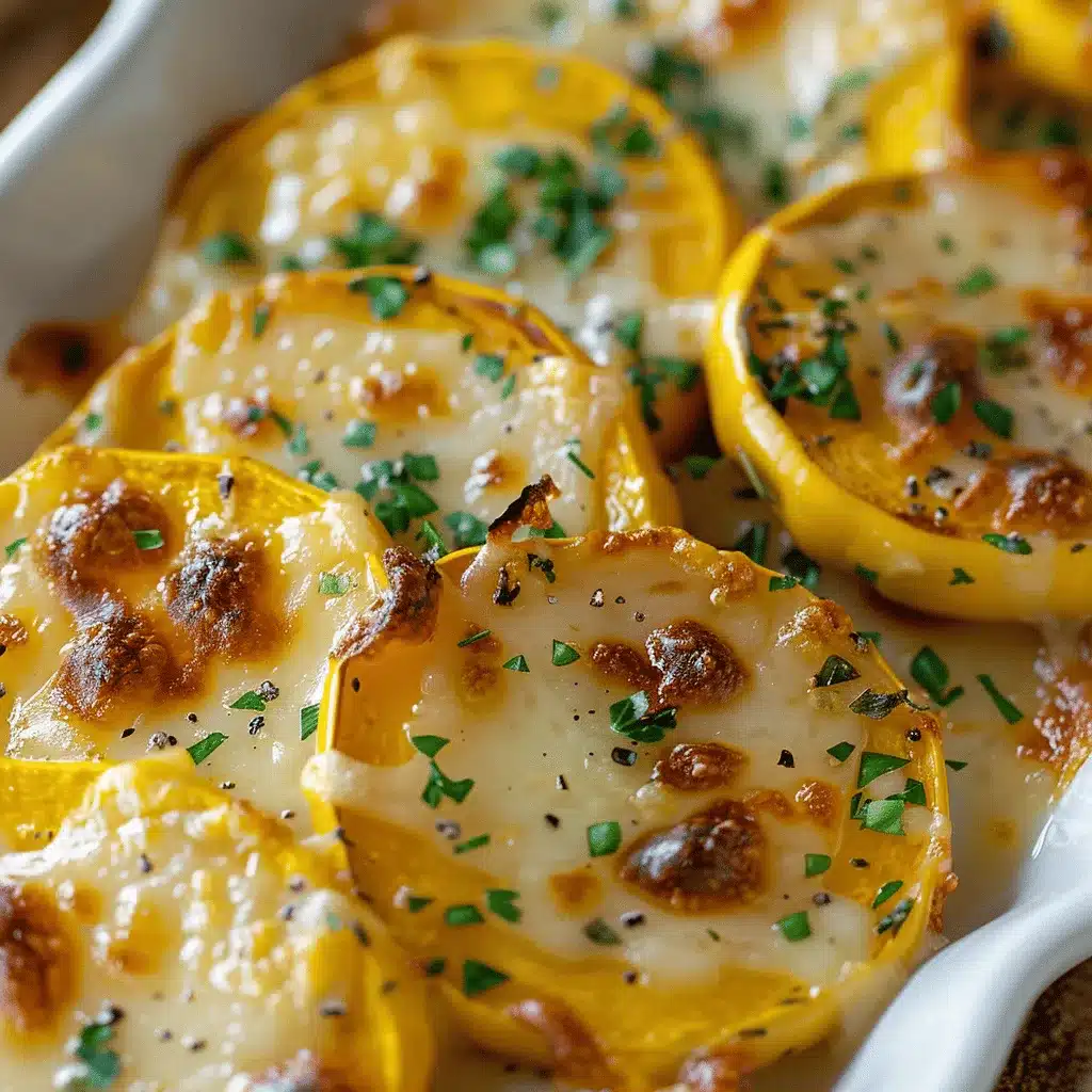 cheesy baked yellow squash preparation steps