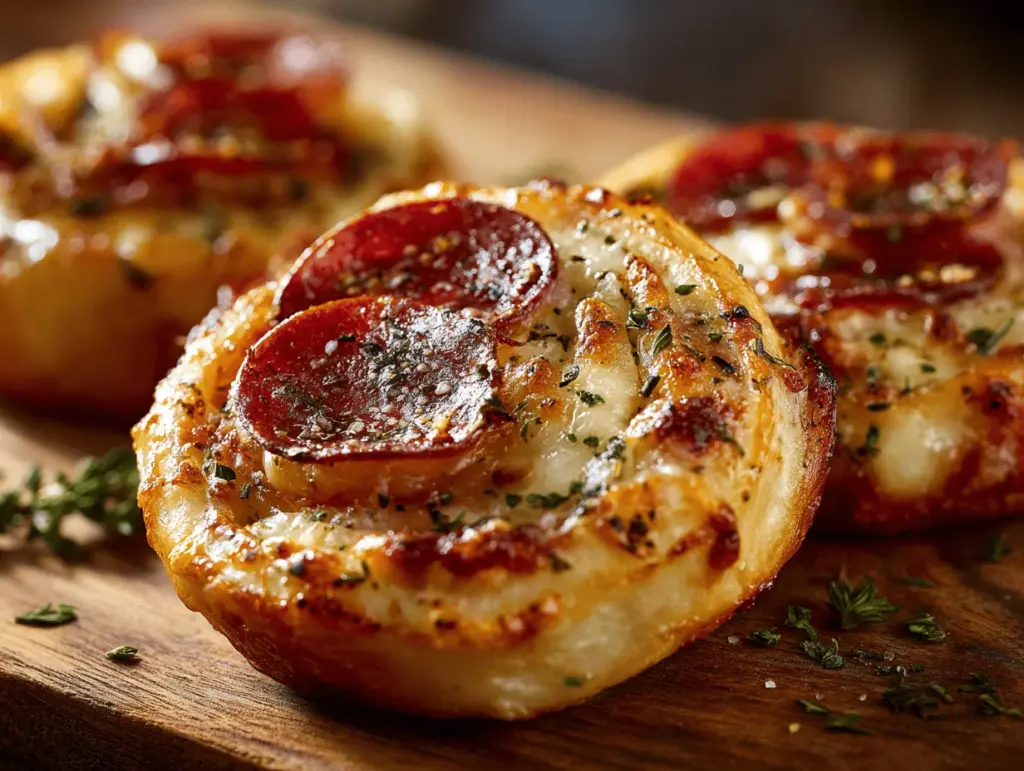 cheesy pepperoni roll-ups - featured image