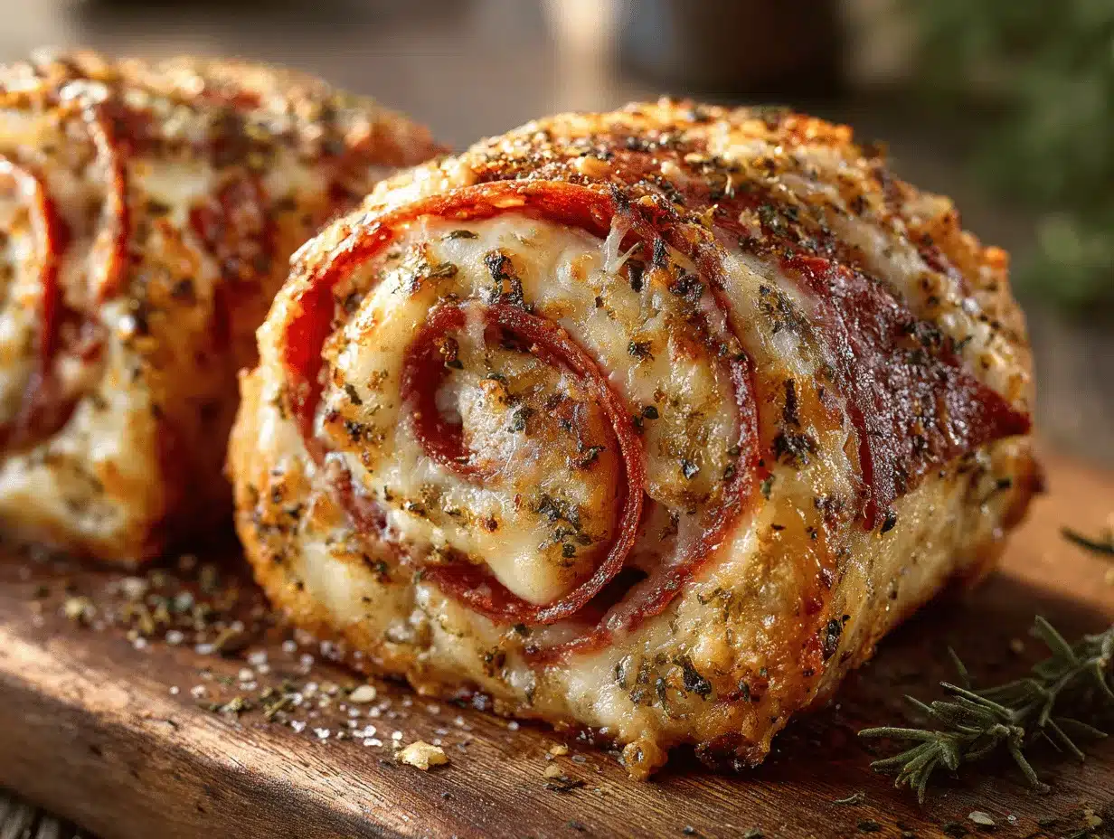 cheesy pepperoni roll-ups preparation steps