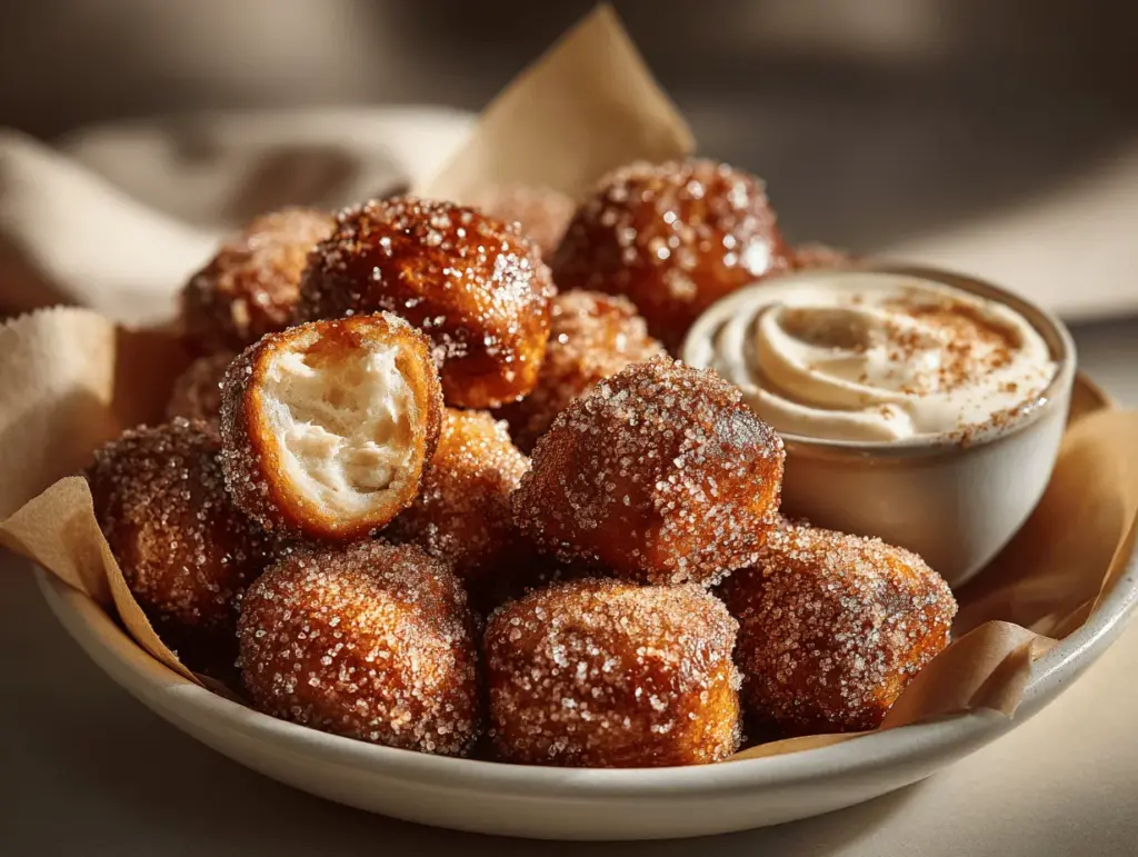 cinnamon sugar soft pretzel bites - featured image