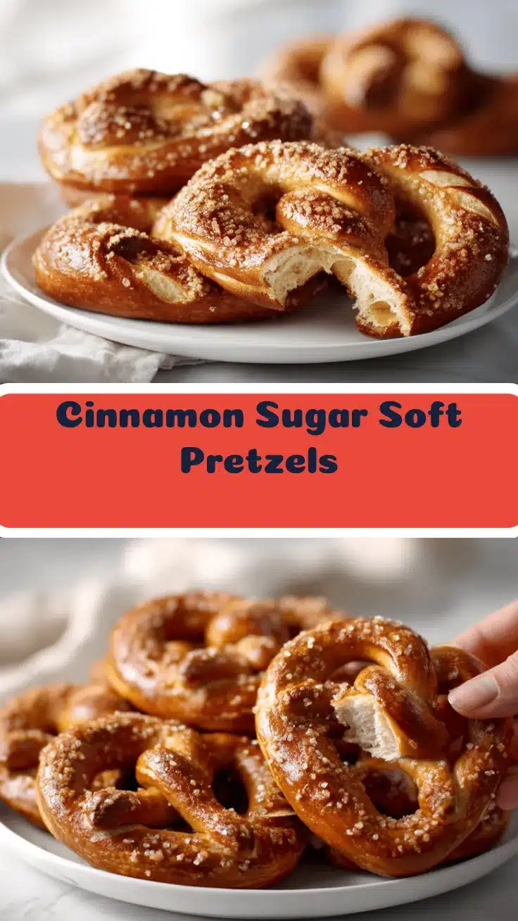 cinnamon sugar soft pretzels recipe