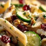 cranberry feta pasta salad - featured image