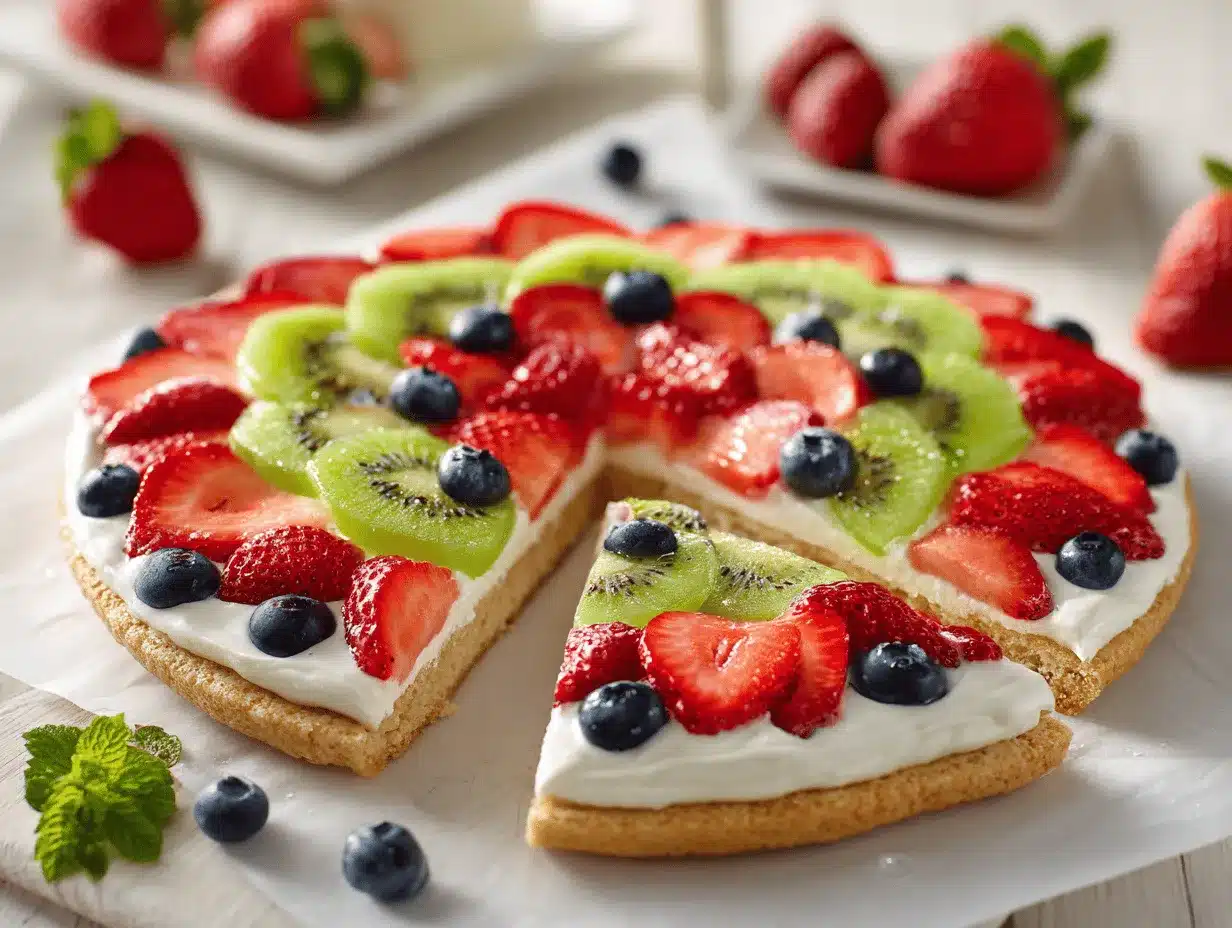 easy fruit pizza recipe preparation steps