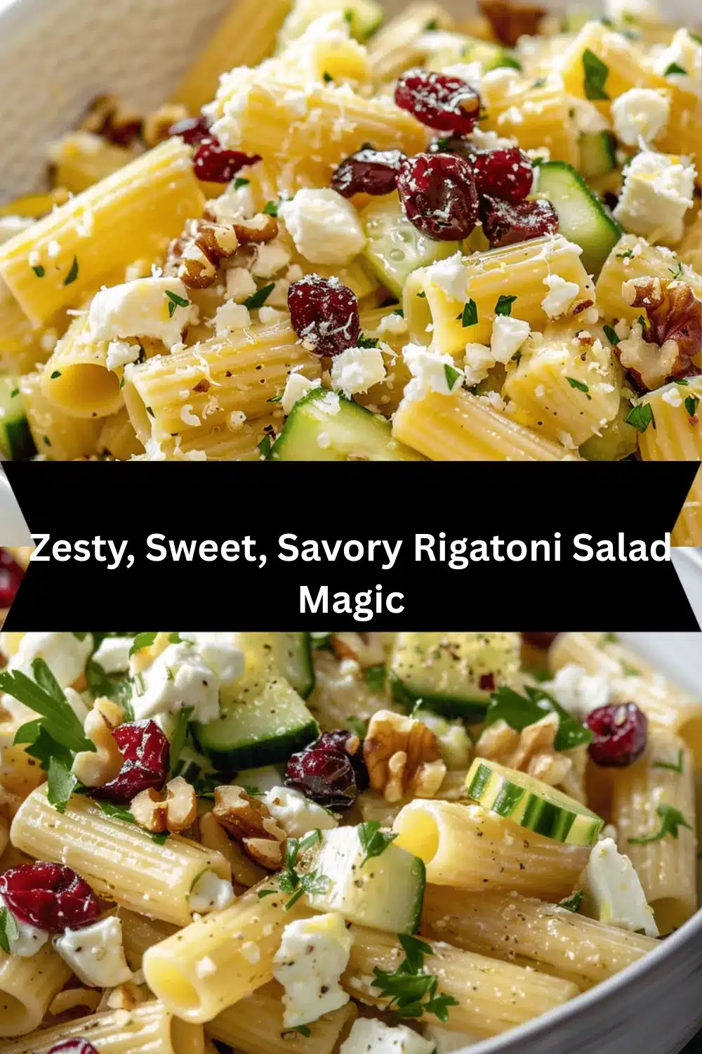 Feta Rigatoni Salad recipe