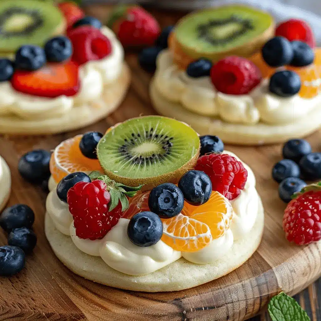 fruit pizza cookies preparation steps