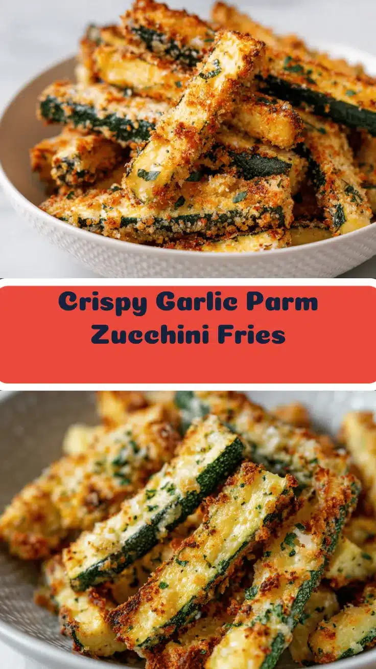 garlic parmesan zucchini fries recipe