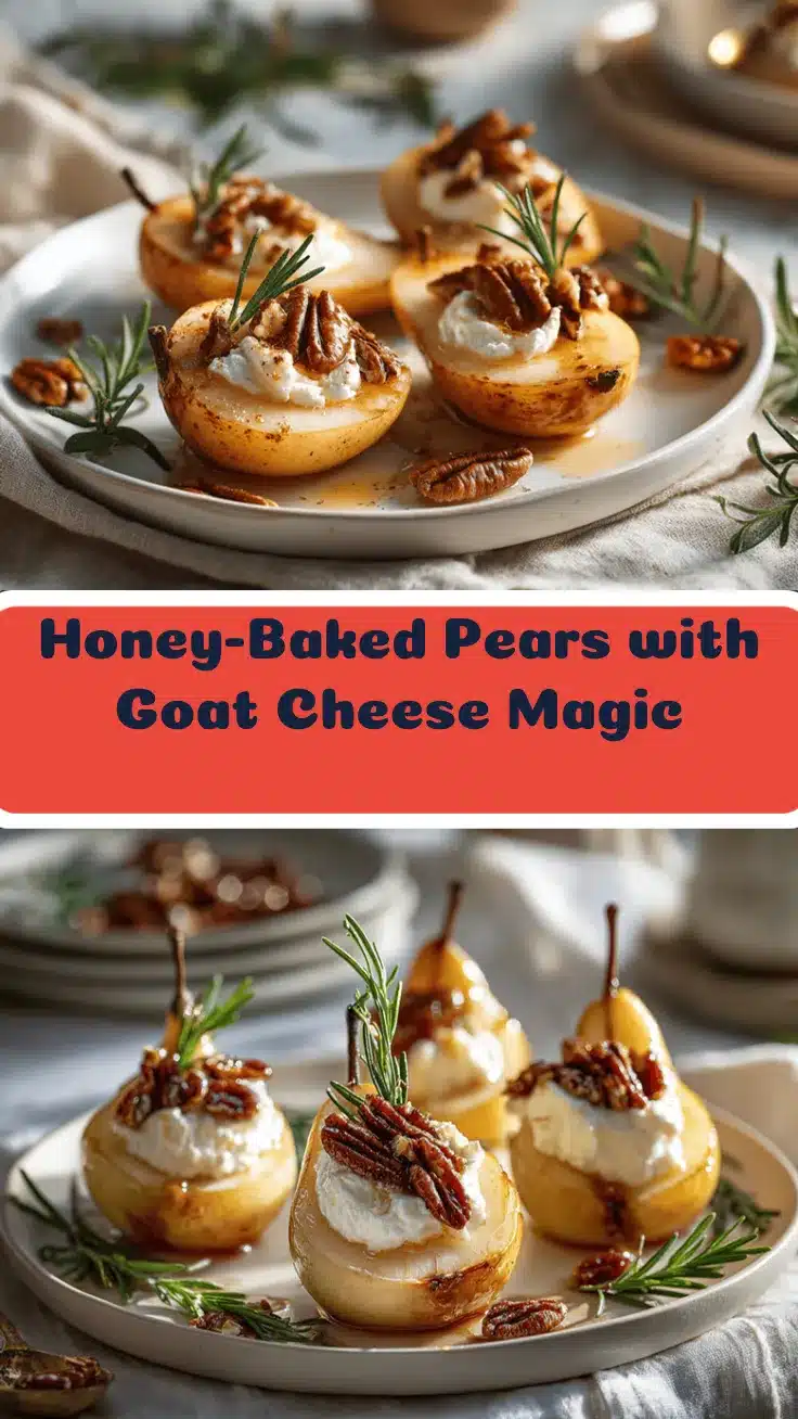 honey-baked pears recipe