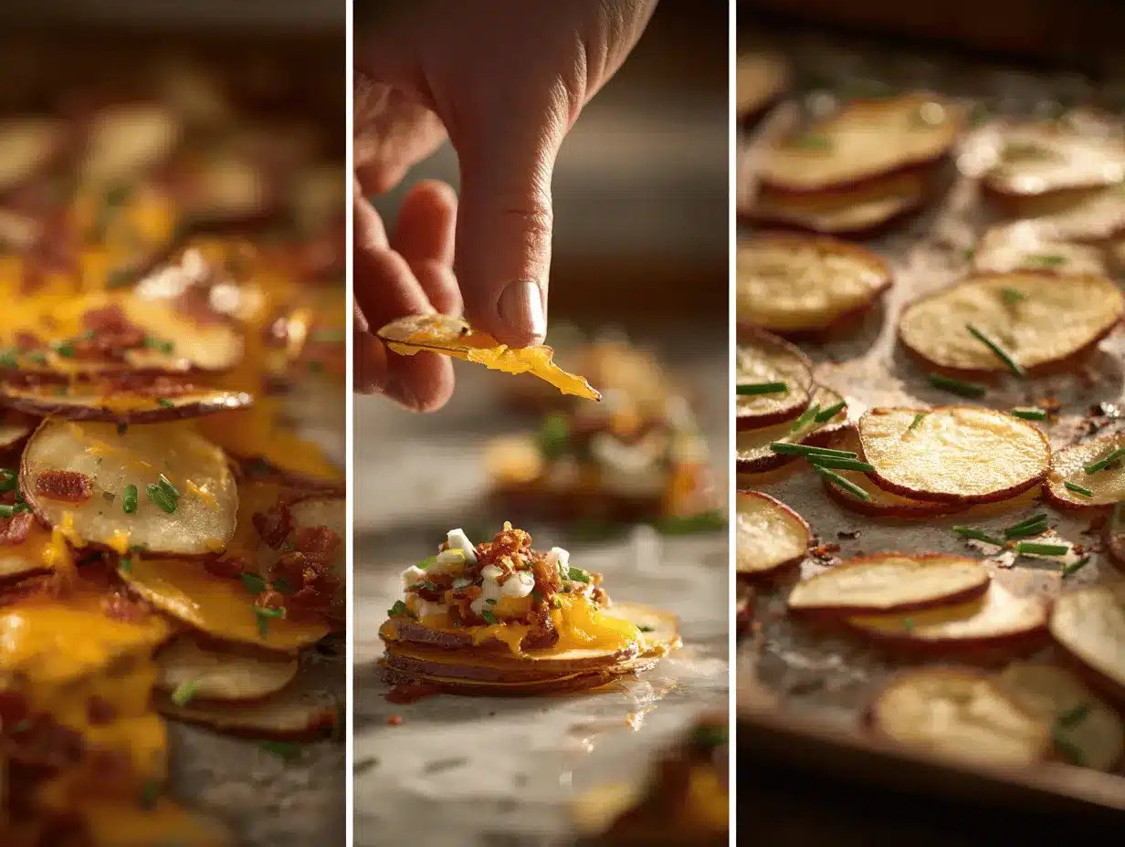 loaded baked potato slice nachos preparation steps