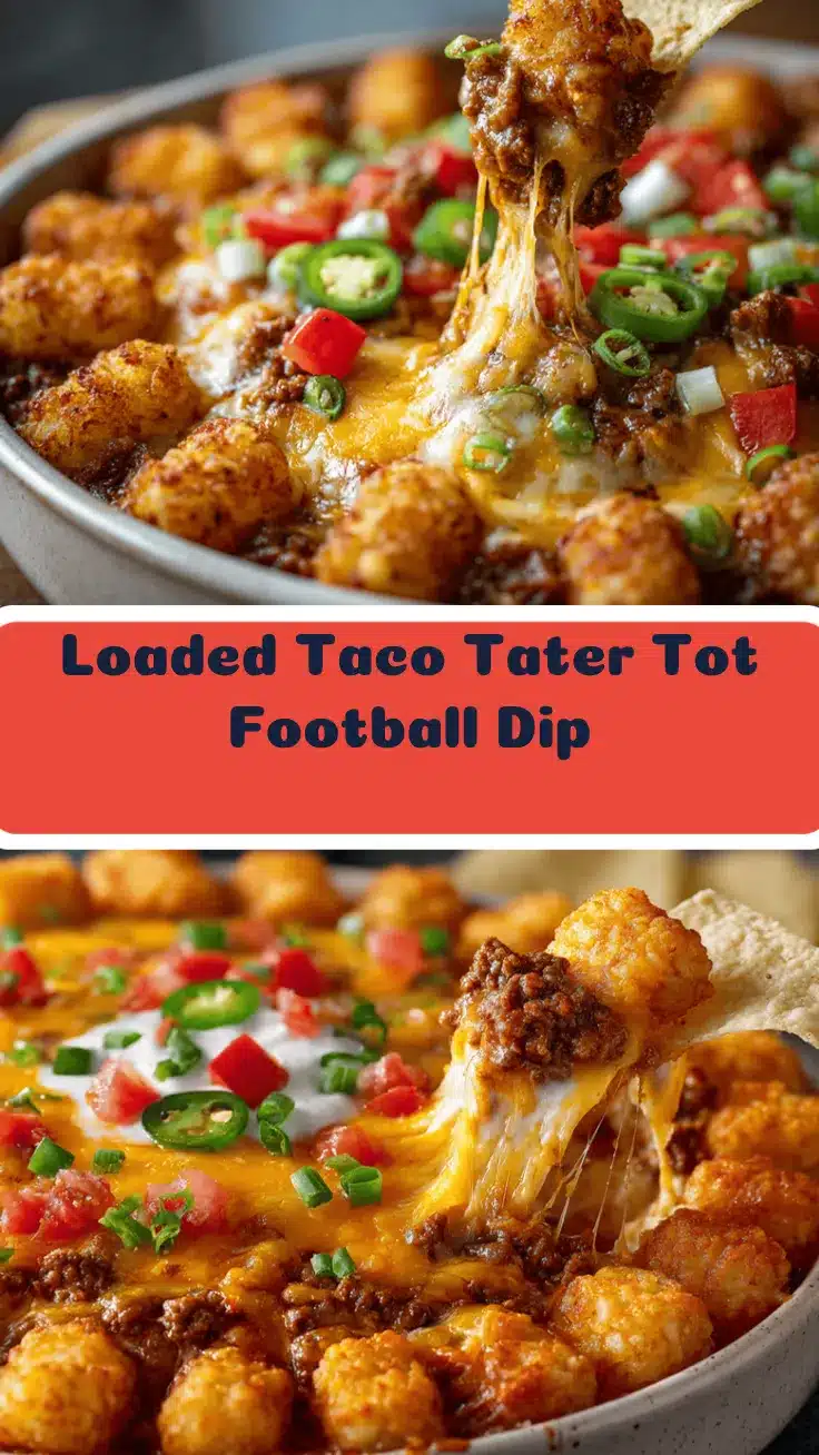 loaded taco tater tot dip recipe