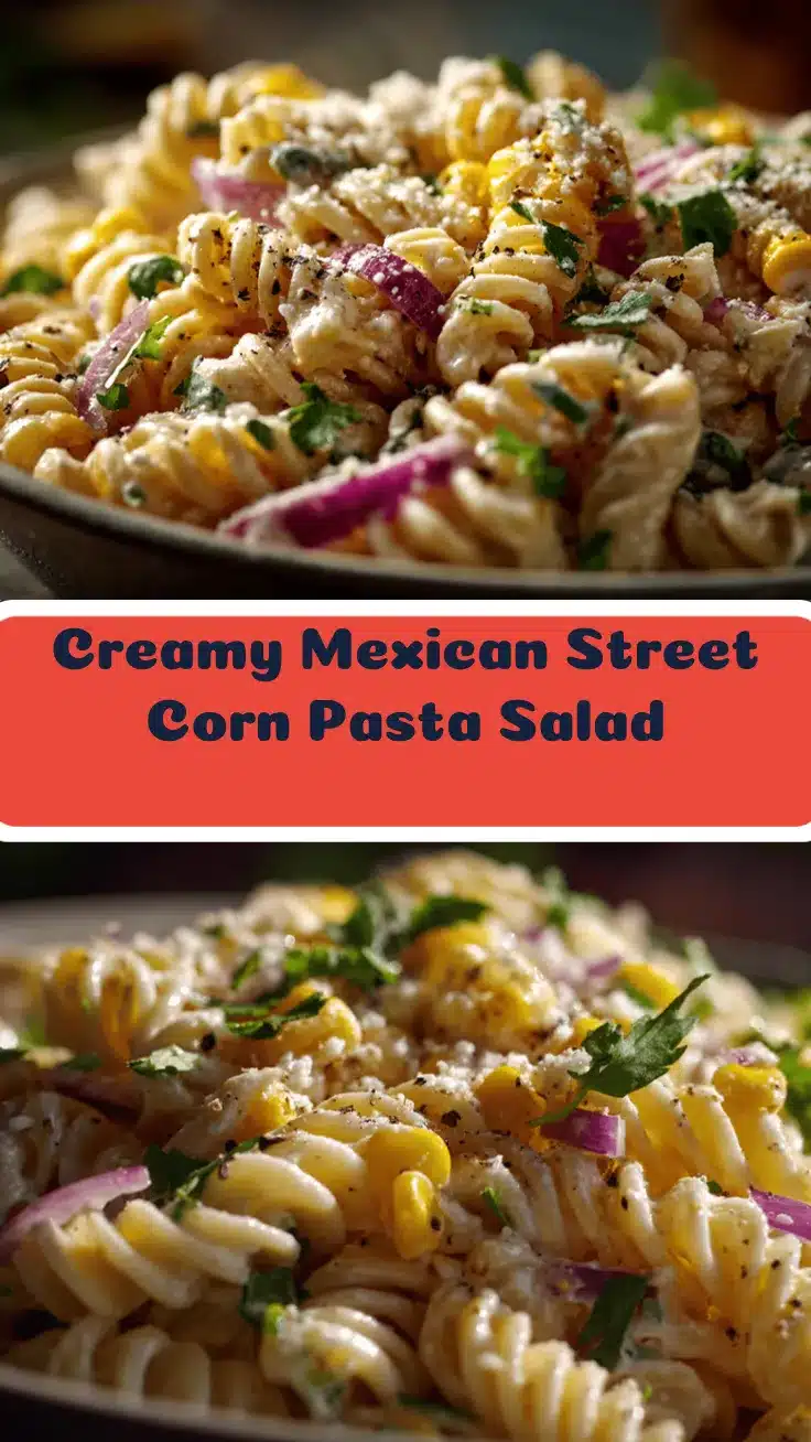 Mexican street corn pasta salad recipe