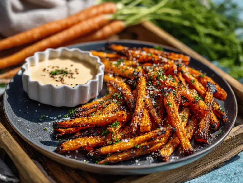 parmesan roasted carrot fries - featured image