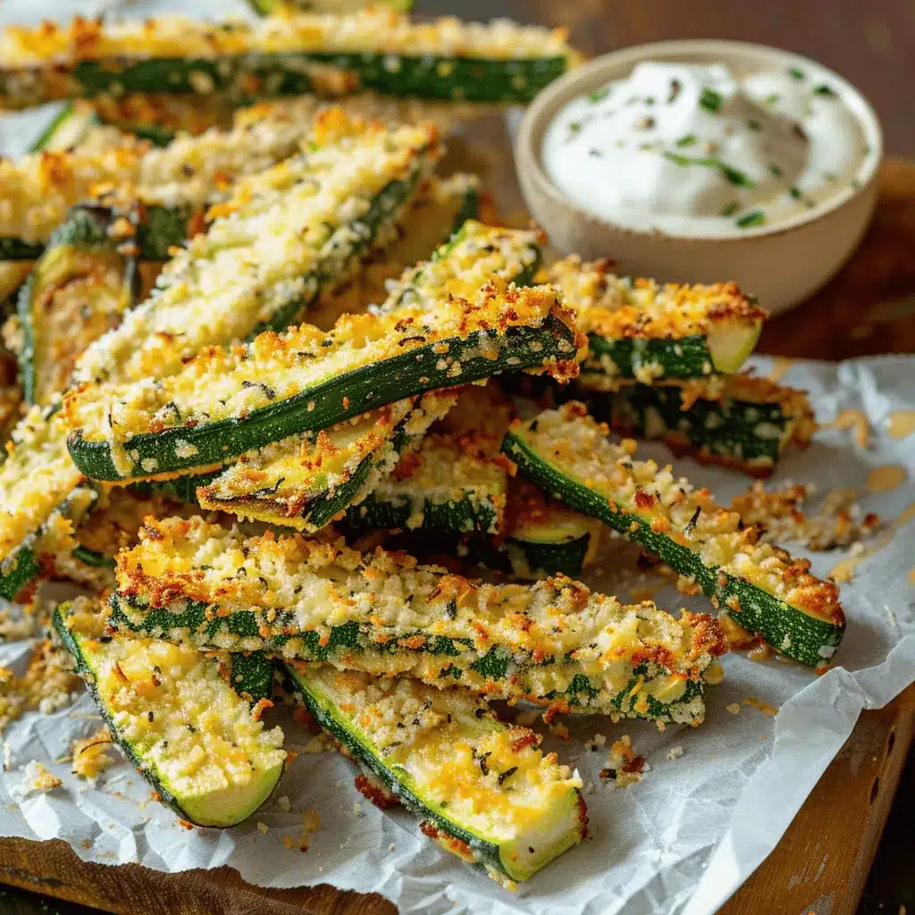 Parmesan zucchini fries preparation steps