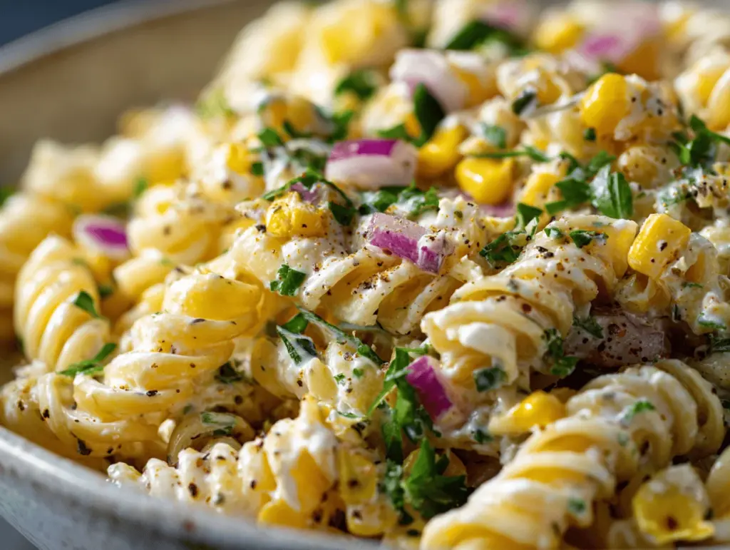 street corn pasta salad - featured image