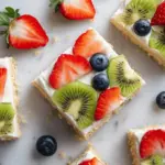 sugar cookie fruit pizza bars - featured image