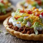 taco pizza appetizer - featured image