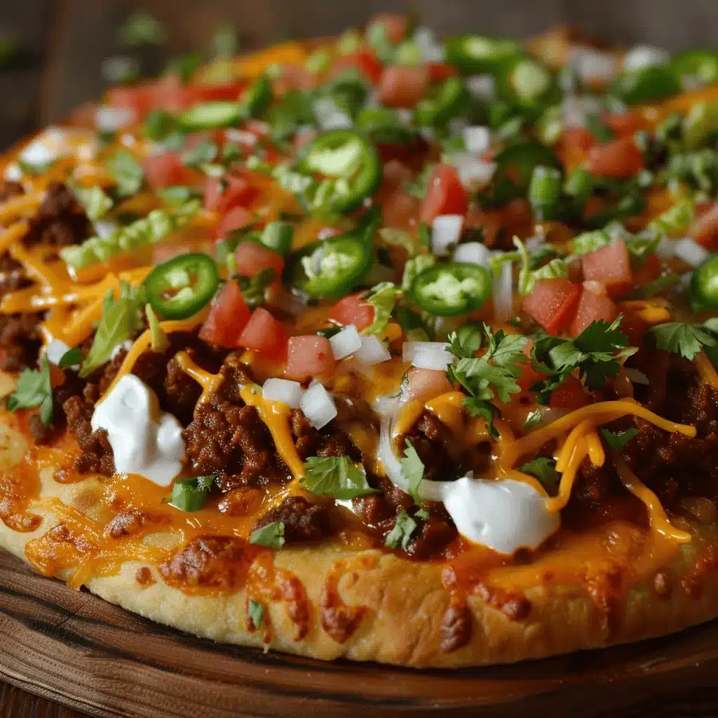 taco pizza appetizer preparation steps