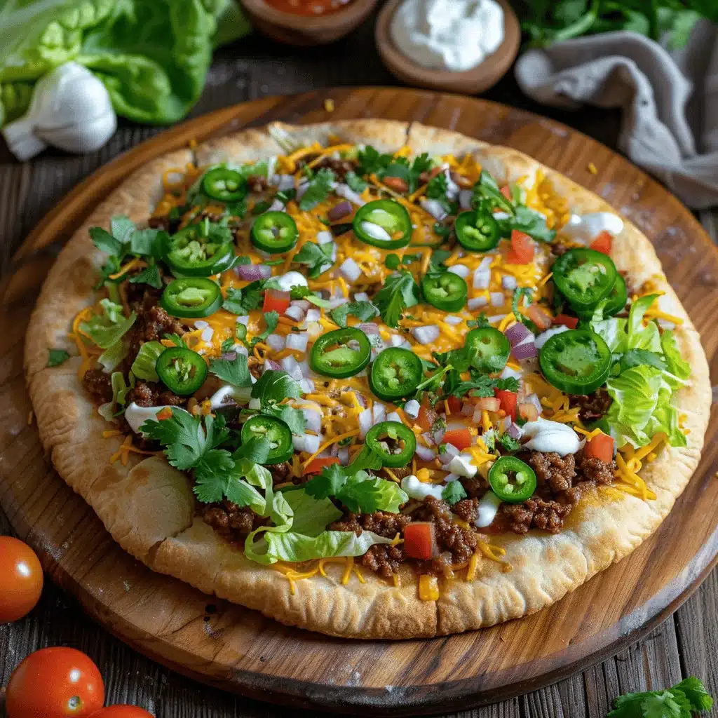 taco pizza appetizer - featured image