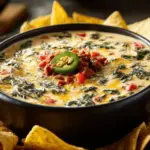 Tex-Mex spinach queso dip - featured image