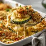 zucchini parmesan chicken casserole - featured image