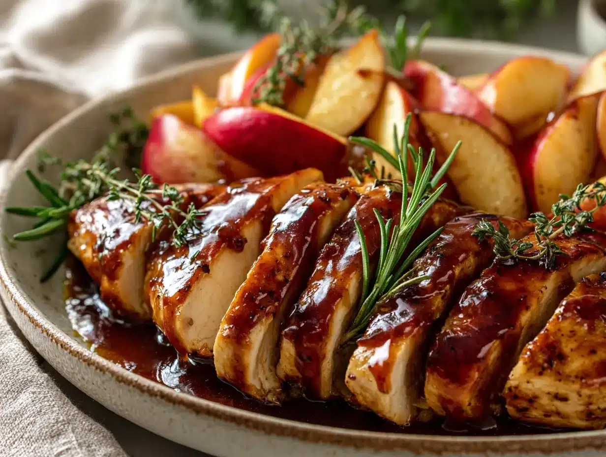 Apple Cider Glazed Chicken preparation steps