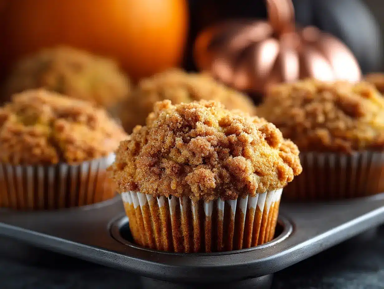 apple pumpkin streusel muffins preparation steps