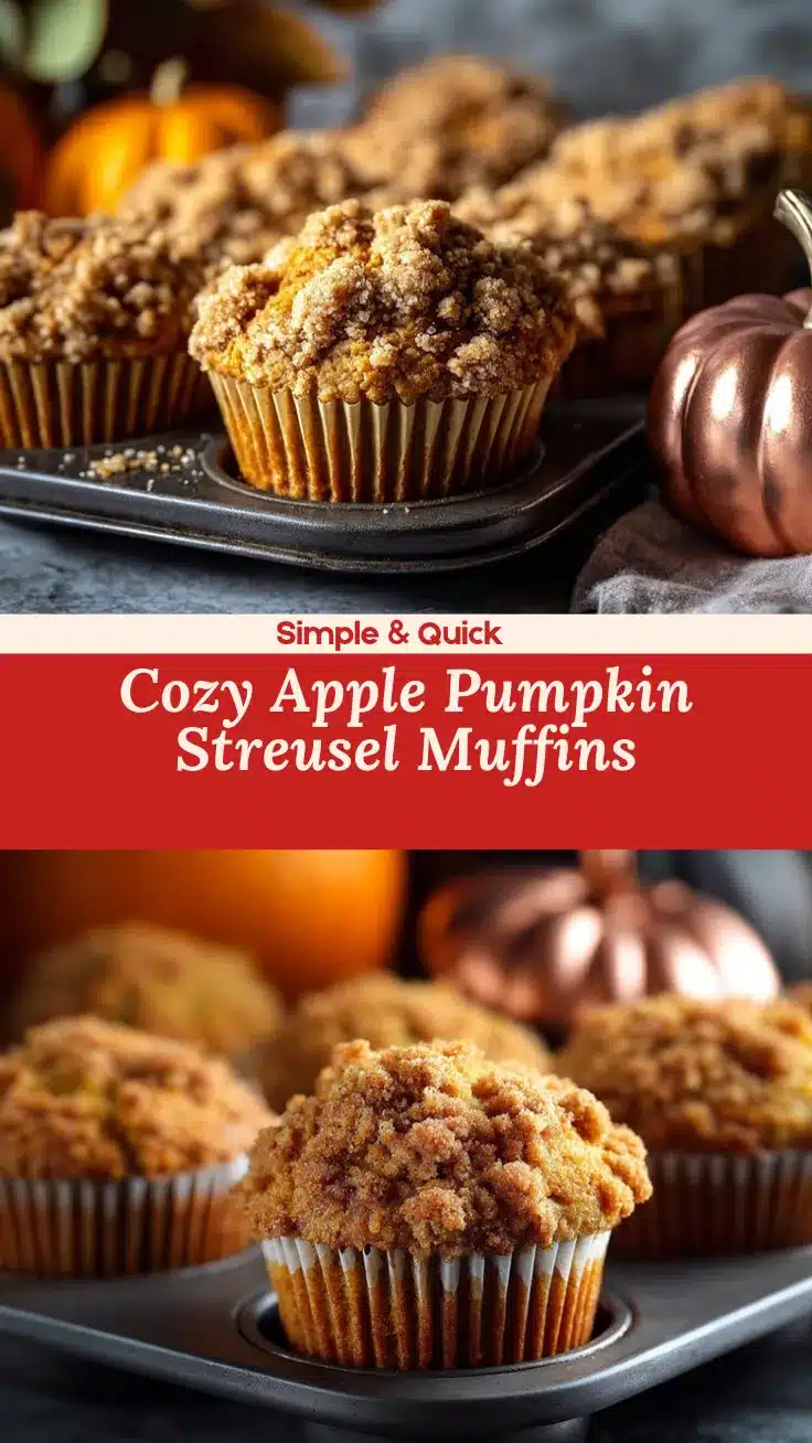 apple pumpkin streusel muffins recipe
