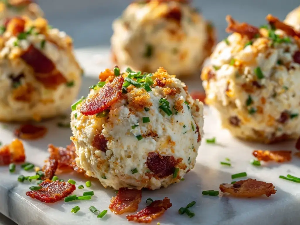 bacon ranch cheeseballs - featured image
