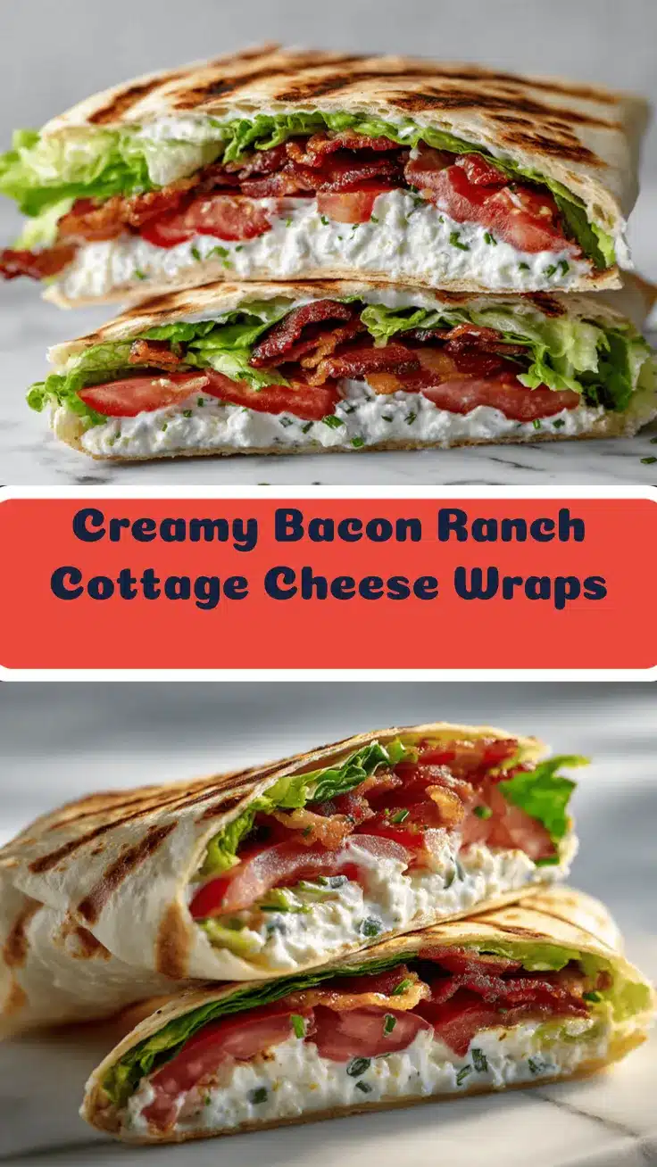 bacon ranch cottage cheese wraps recipe