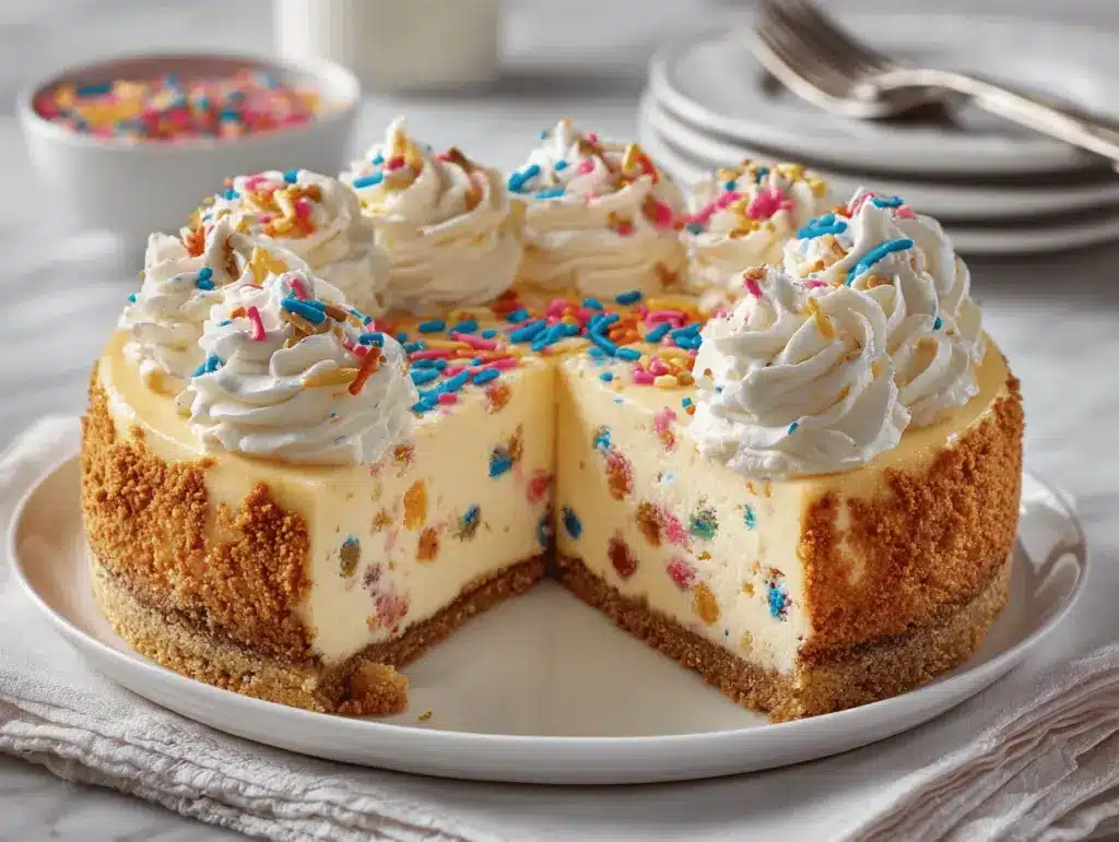 birthday cheesecake recipe - featured image