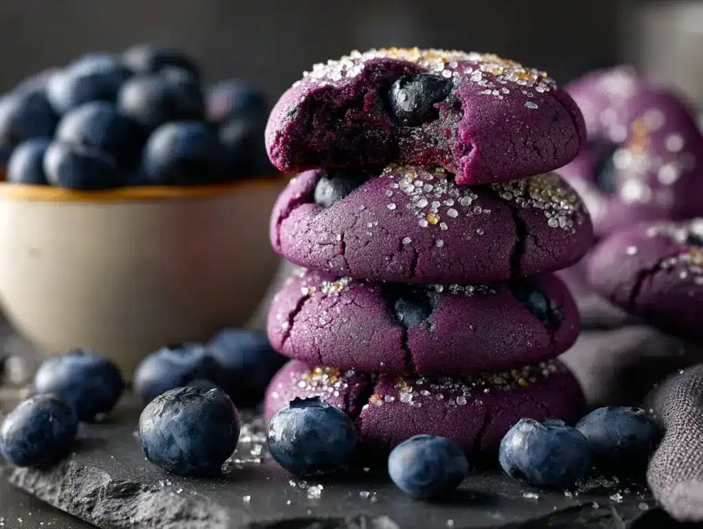 blueberry bliss cookies - featured image